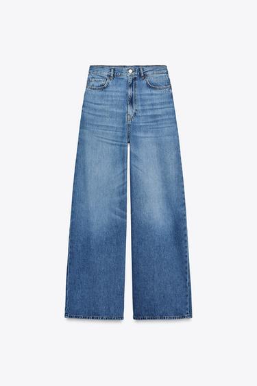 JEANS ZW COLLECTION PALAZZO TIRO ALTO - Azul de Zara