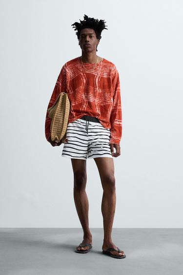 Zara GRAPHIC PRINT SWEATER © OTIS KWAME KYE QUAICOE - Red - Image 0
