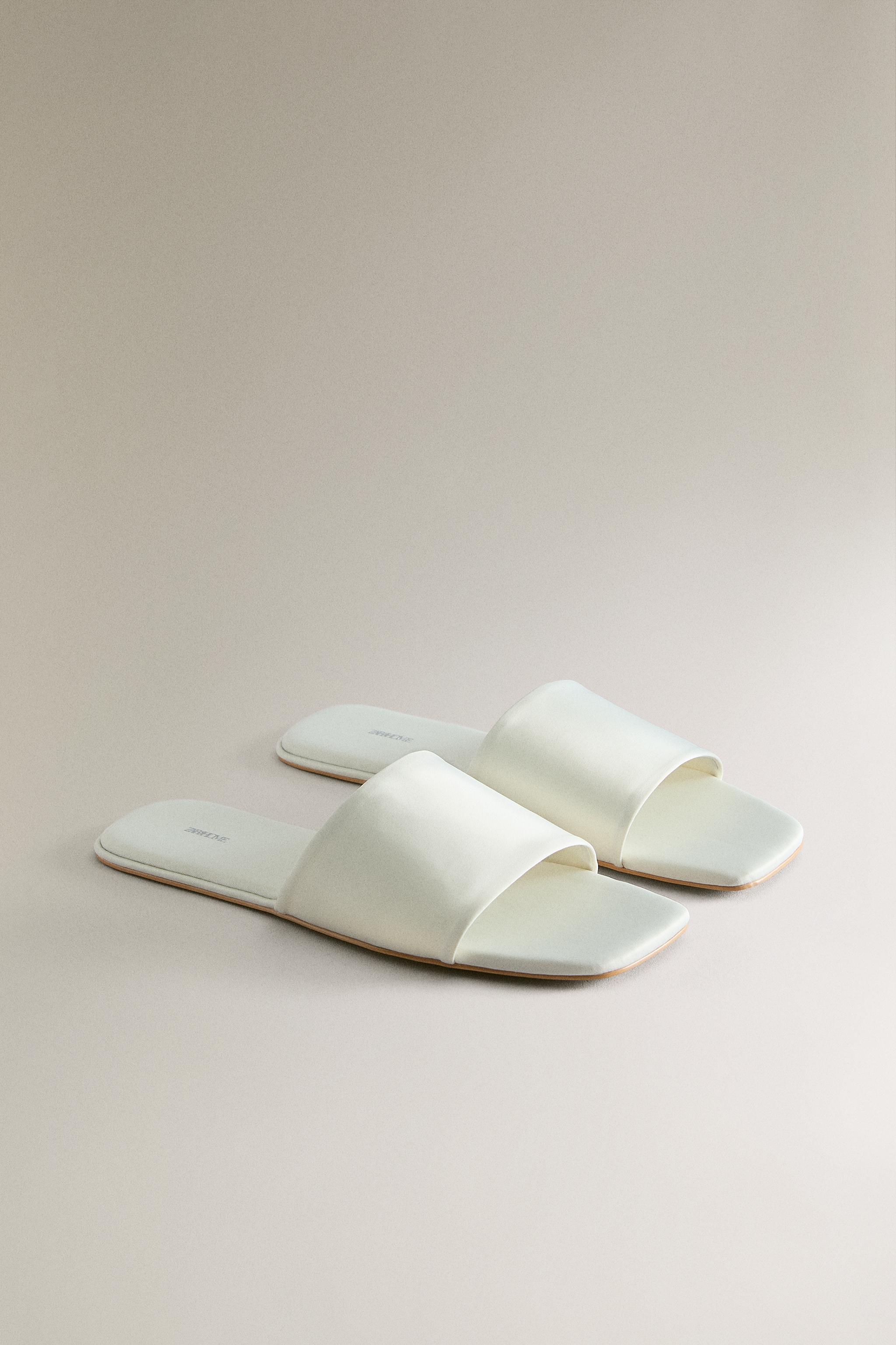 SATEEN SLIDES — Beige