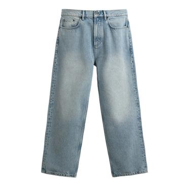 STRAIGHT ANKLE FIT JEANS - Light blue by Zara