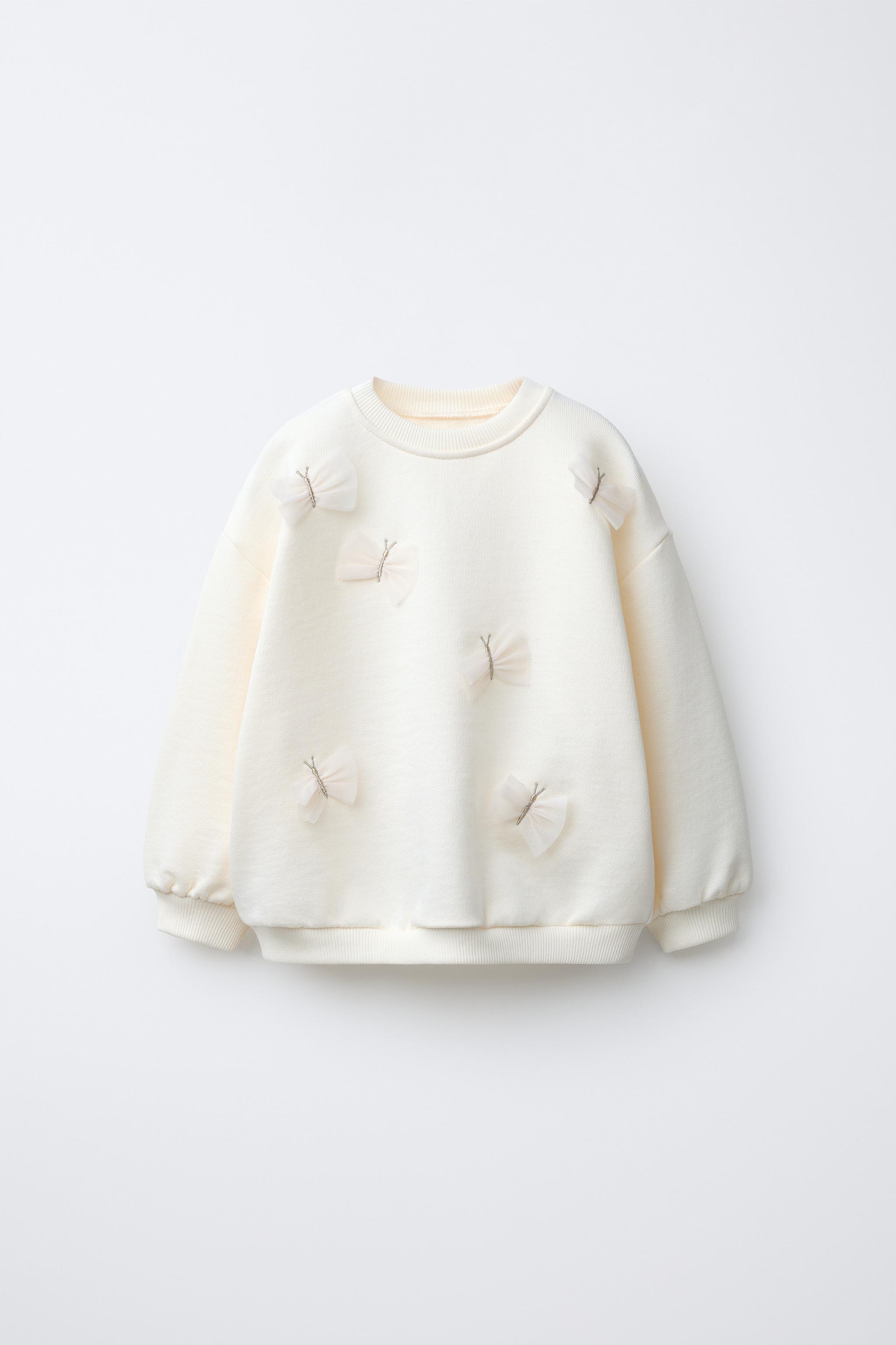 SWEAT À PAPILLONS EN TULLE