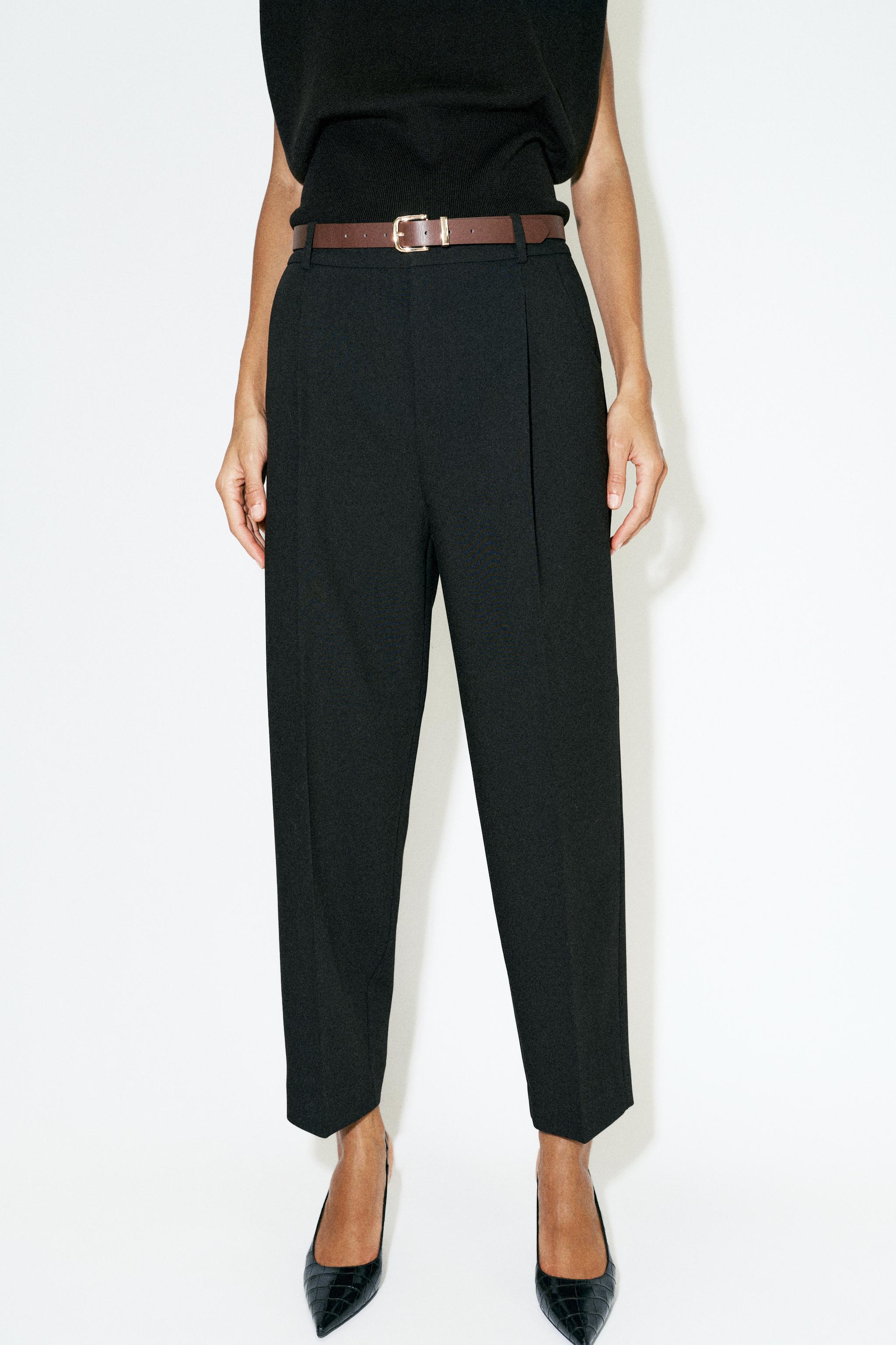 BELTED ANKLE PANTS - thumbnail 8