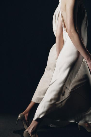 ZW COLLECTION HALTER MIDI DRESS - Ivory by Zara - Image 10