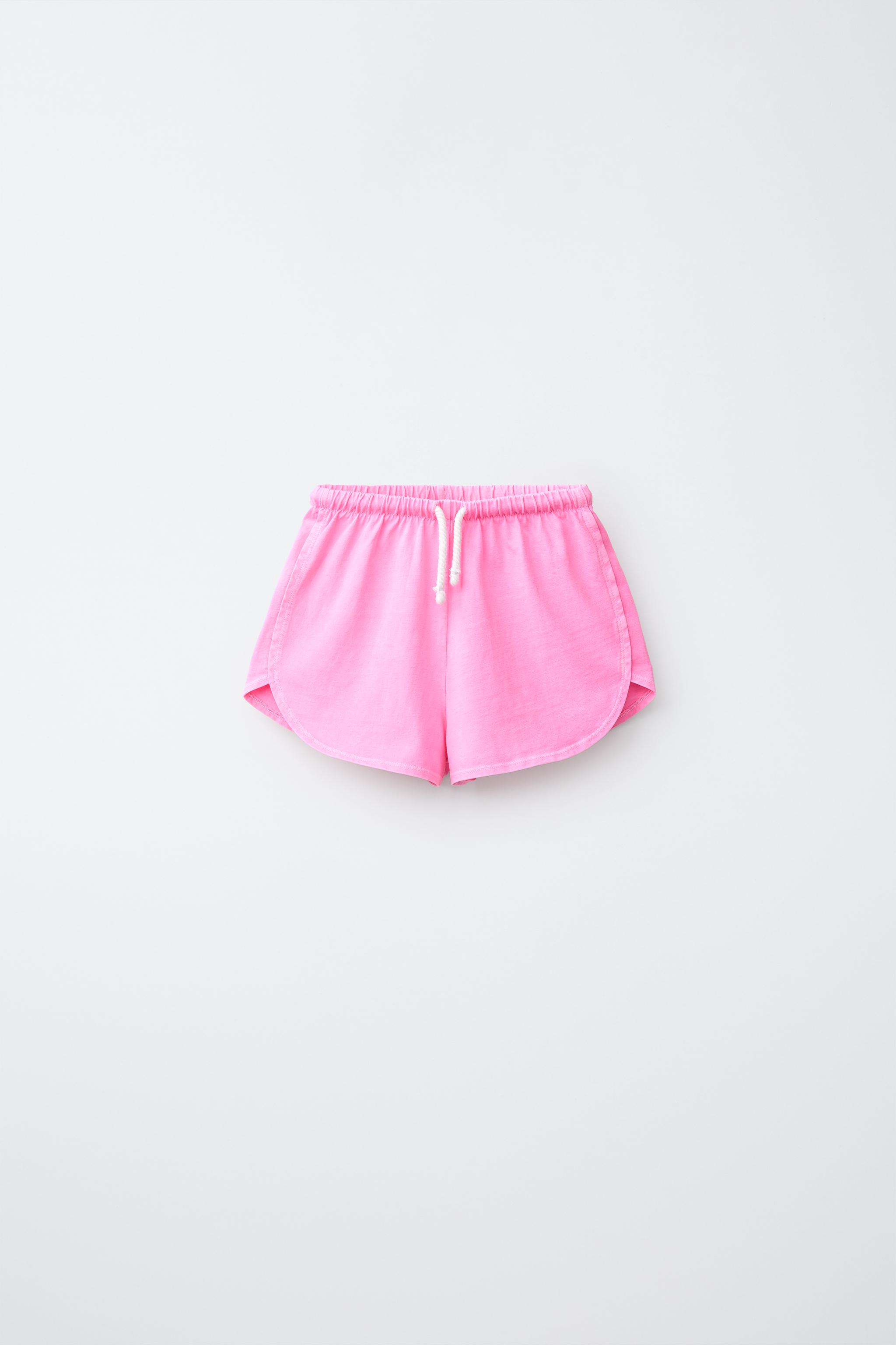 Детские шорты Zara PLAIN JOGGING T-SHIRT AND SHORTS SET — фото 4