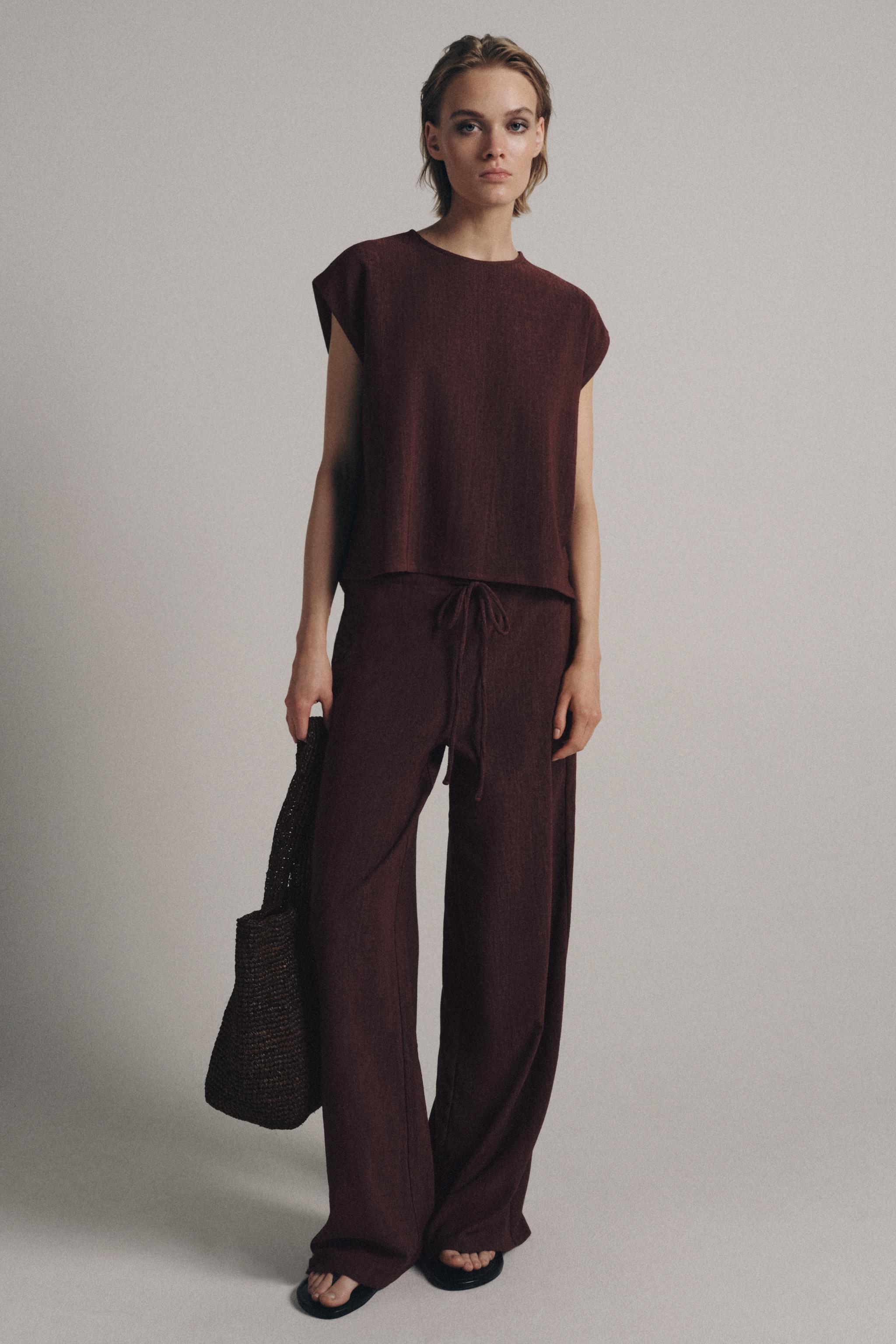 Zara RUSTIC SLEEVELESS TOP