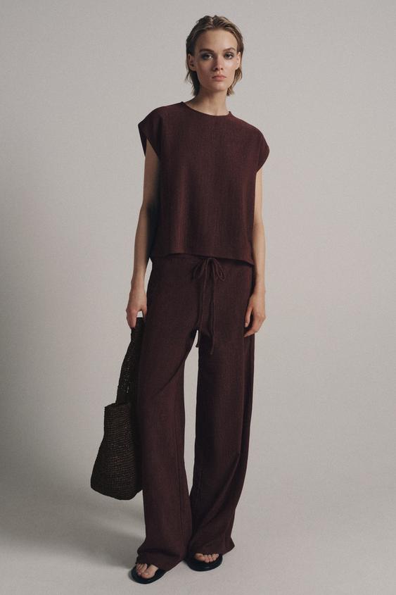 RUSTIC SLEEVELESS TOP from Zara - $29.90