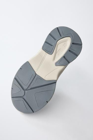 LEATHER SNEAKERS - Blue by Zara - Image 7