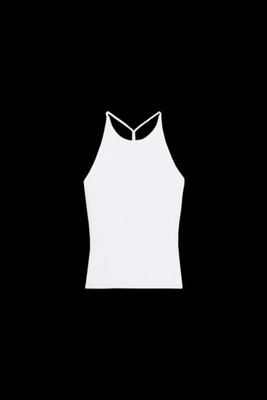 STRAPPY BACK TOP - White by Zara - Image 0