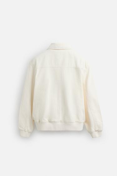 BOMBER JACKET - Ecru by Zara - Image 7