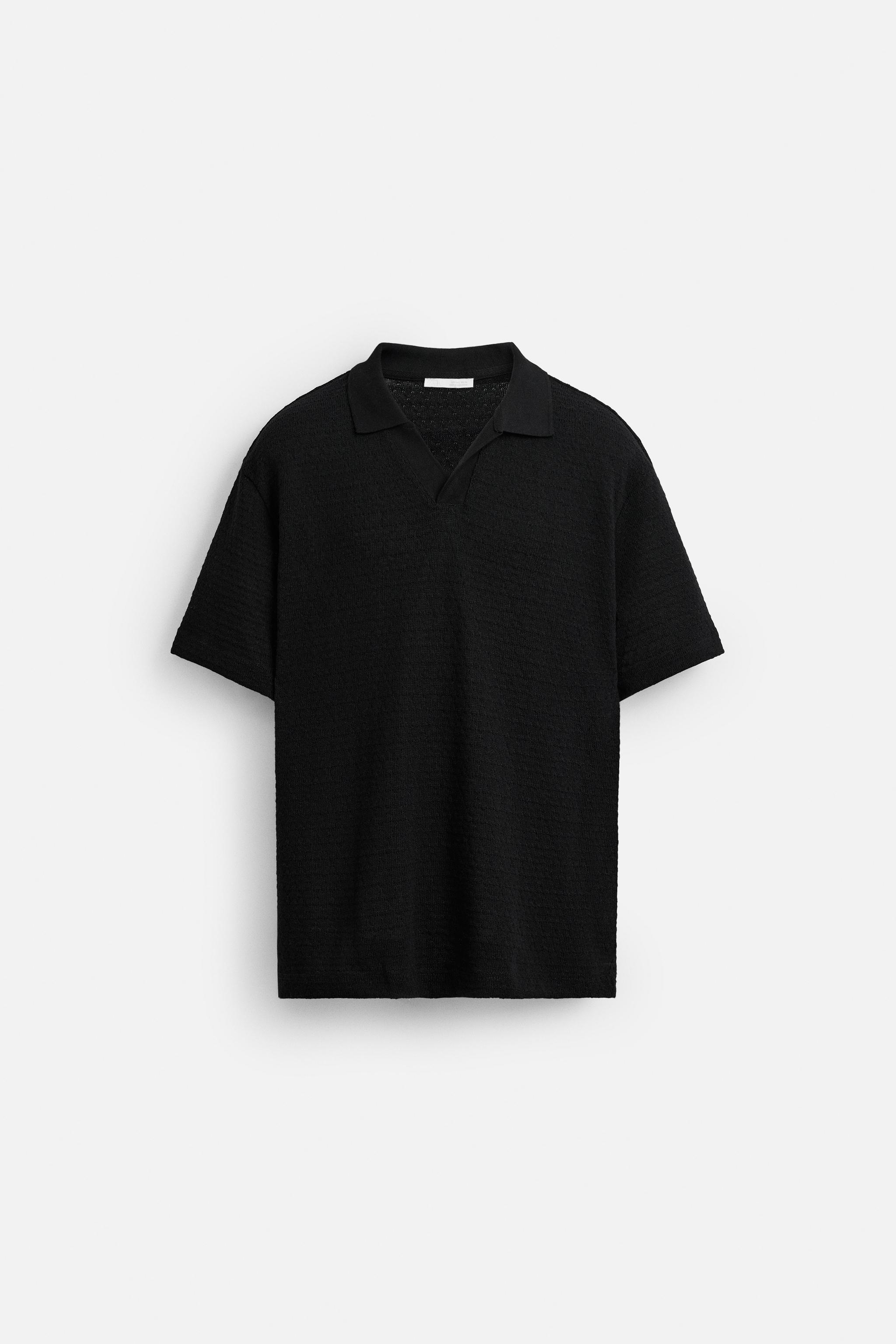 GEOMETRIC JACQUARD POLO SHIRT