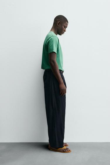 FISH EMBROIDERY T-SHIRT - Green by Zara - Image 3