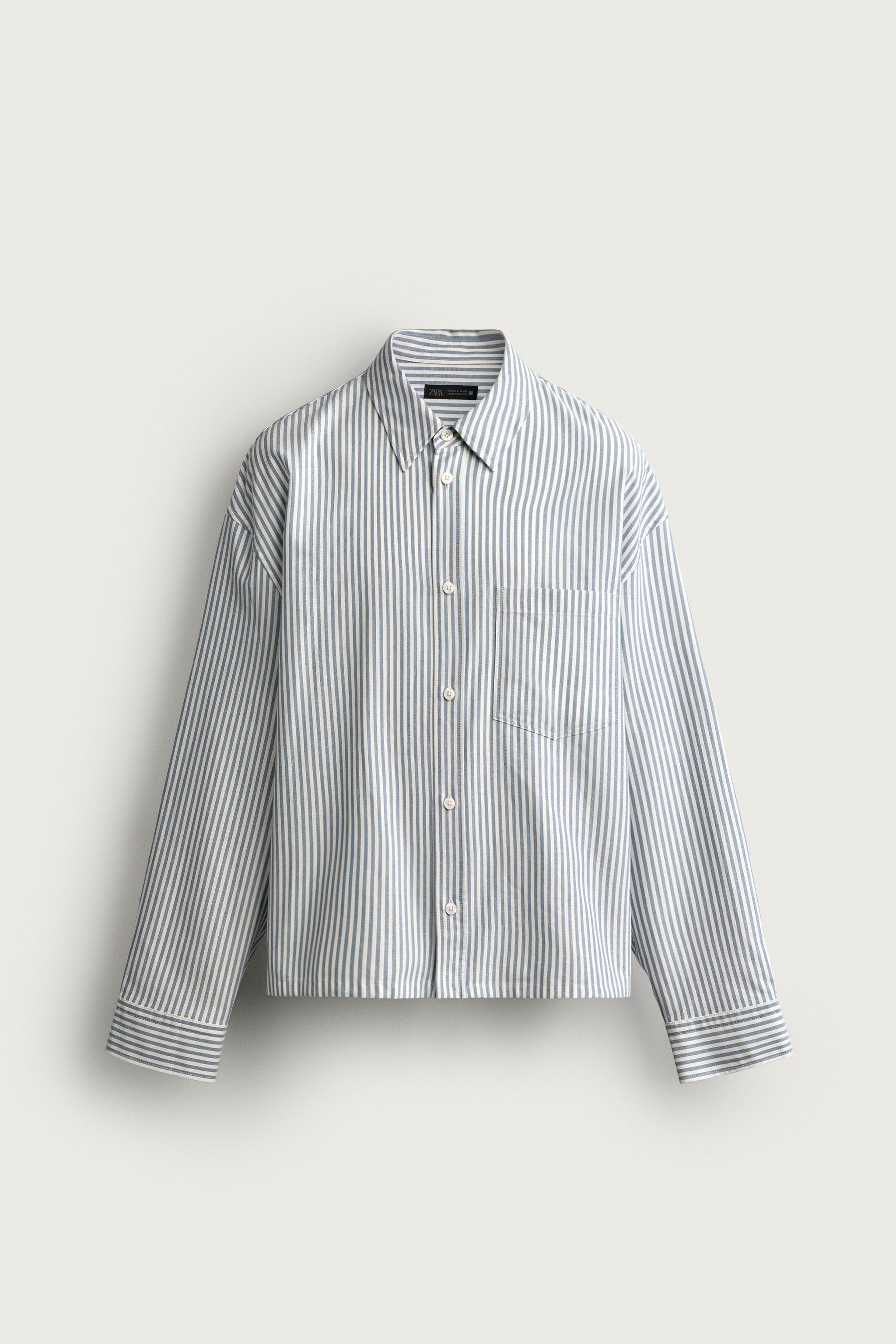 BOXY FIT SHIRT — Blue
