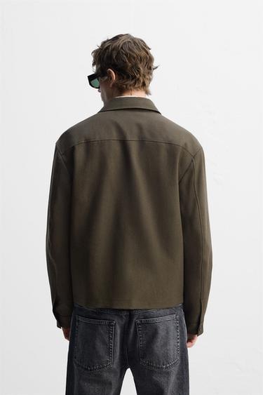 WOOL OVERSHIRT - Earth by Zara - Image 2