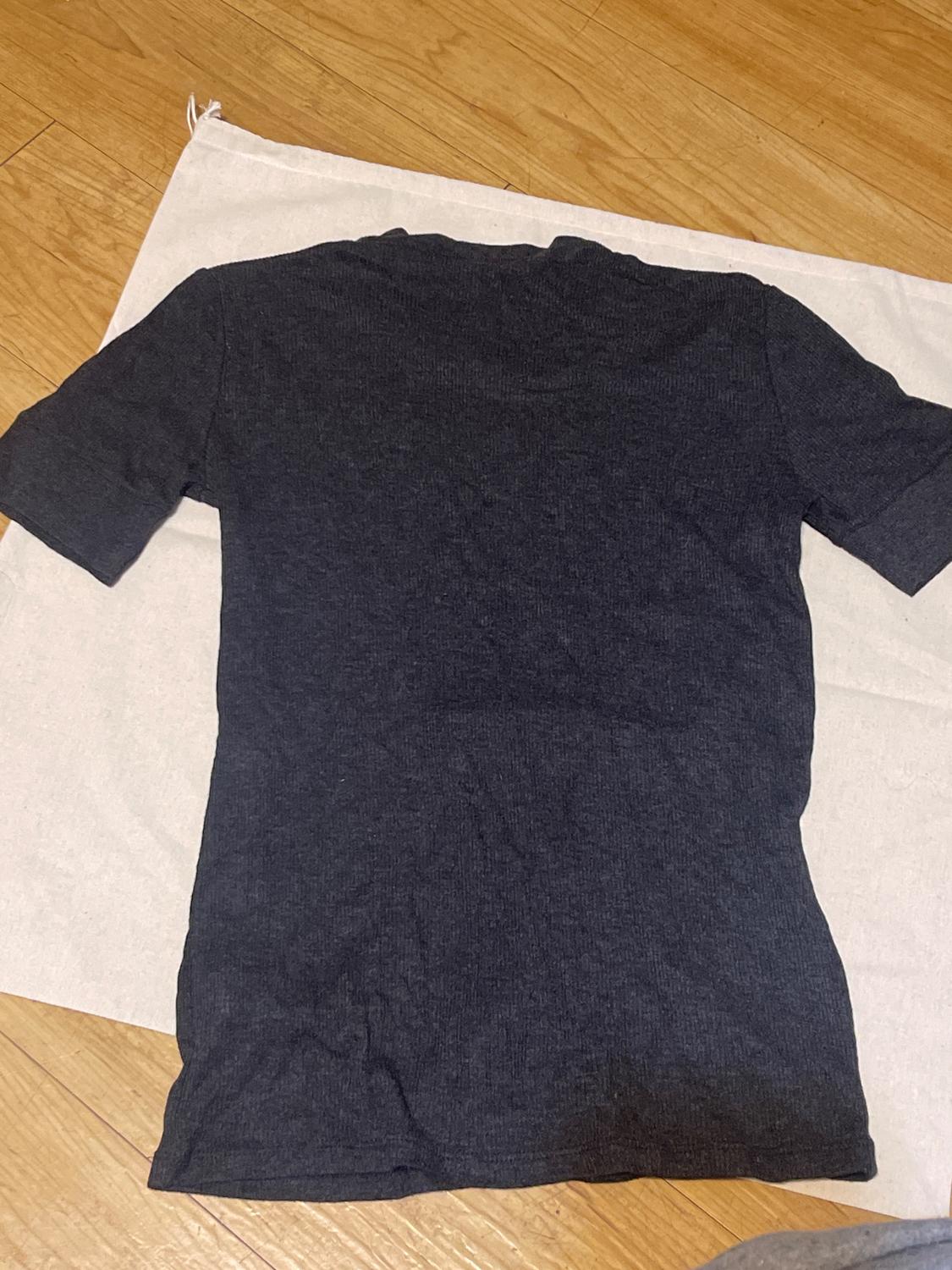 RIB TRIM SHORT-SLEEVED T-SHIRT - Image 2