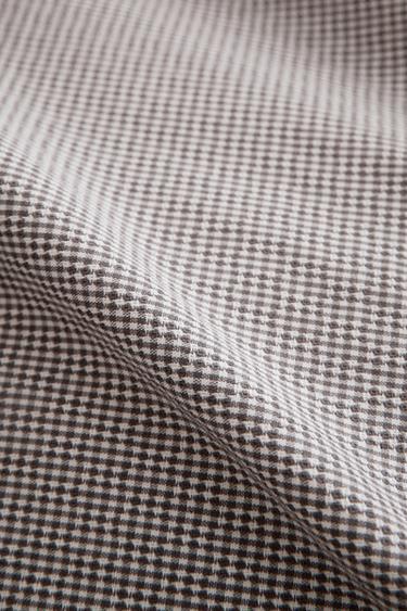 DRAP DE DESSUS ENFANT CARREAUX - Blanc / Gris de Zara - Image 4