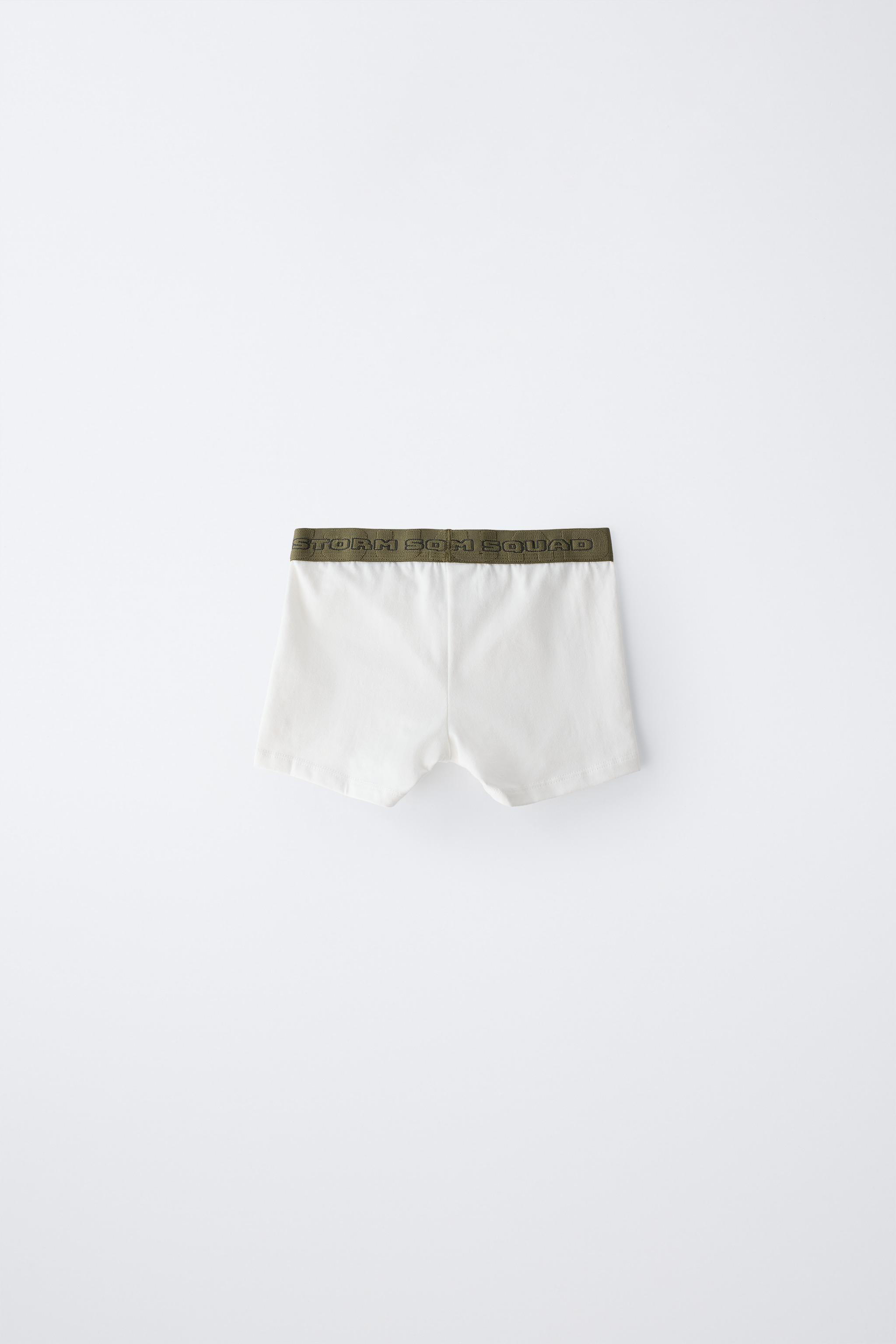 6-14 ANS/ LOT DE TROIS BOXERS À INSCRIPTION EN RELIEF