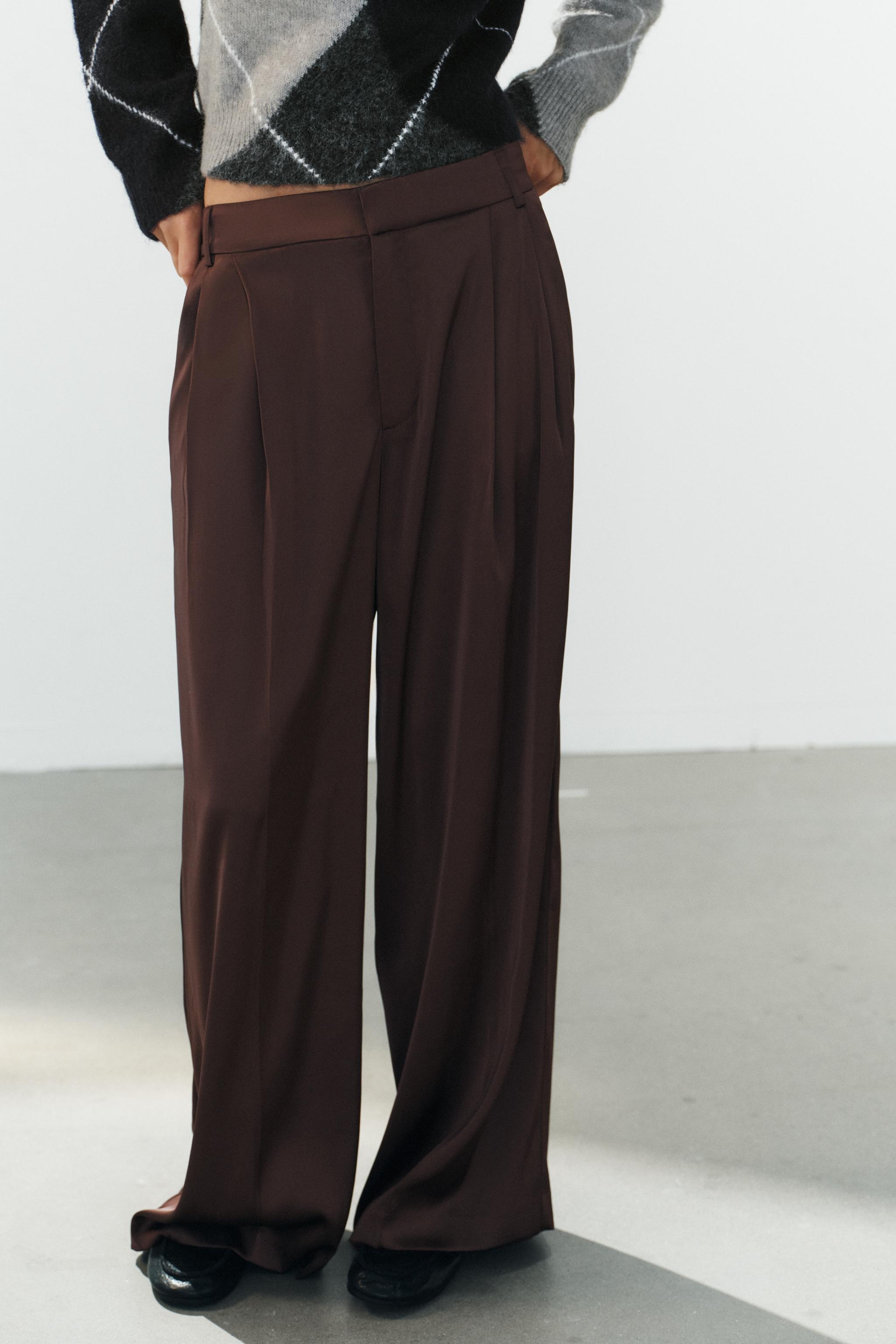 PANTALON SATINÉ PLI