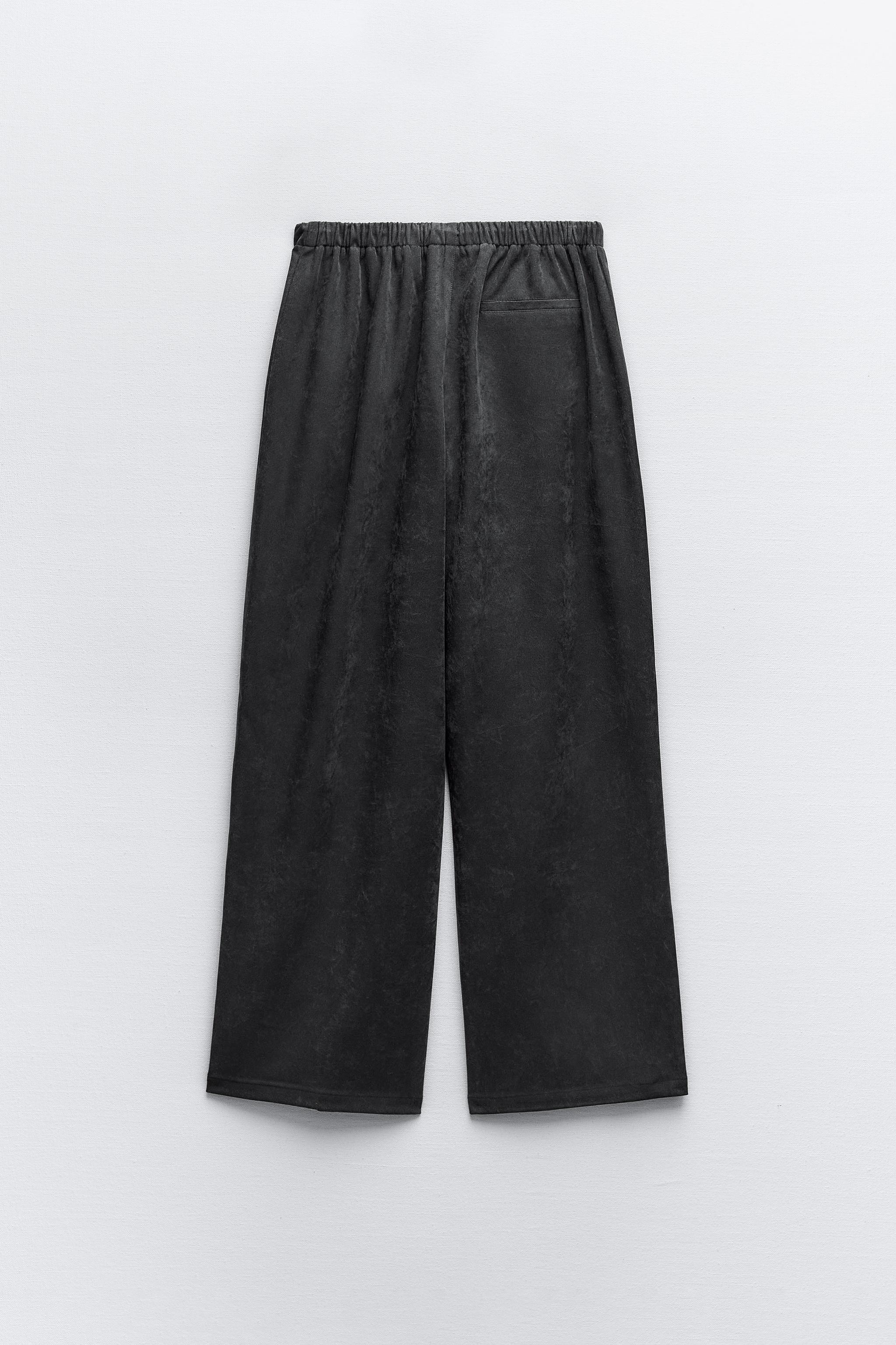 Zara Tapered Drawstring Trouser Sz. XS  Black wide leg trousers, Linen trouser  pants, Jumpsuit trousers