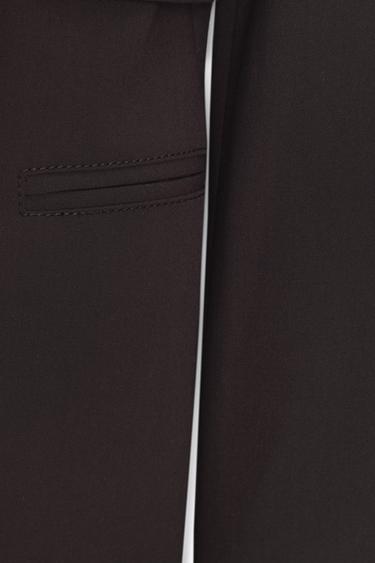 BELTED BLAZER - Dark burgundy by Zara - Image 8