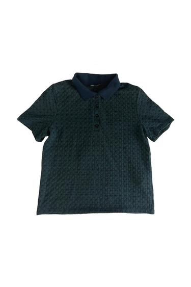 POLO AZUL MARINO Y VERDE OSCURO