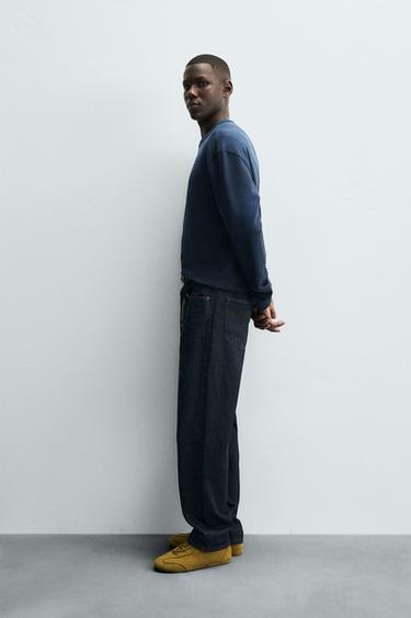 FADED CREW NECK SWEATSHIRT - Blue by Zara - Image 3
