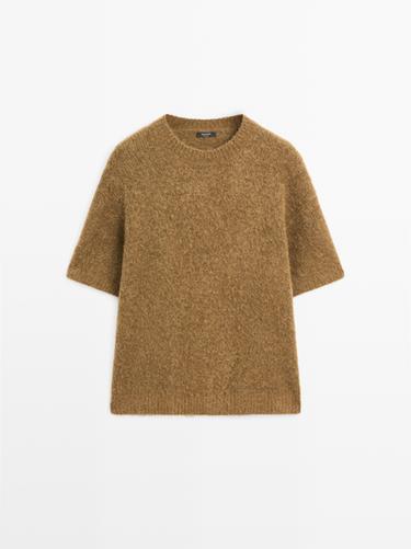 Zara Oversize alpaca and wool knit sweater - Washed green