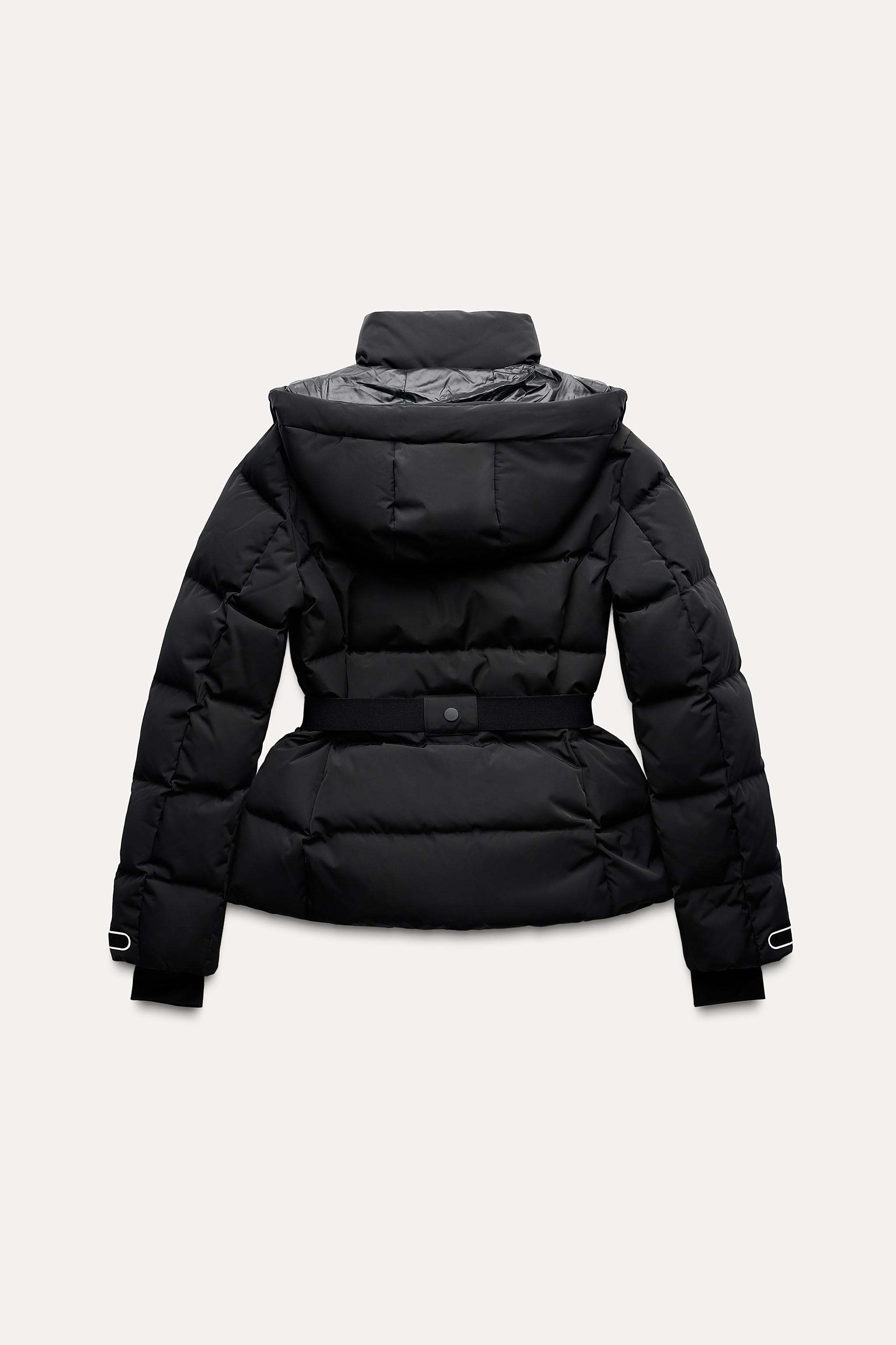 RECCO® TECHNOLOGY WATER AND WIND PROTECTION DOWN JACKET SKI COLLECTION -  Black | ZARA United States