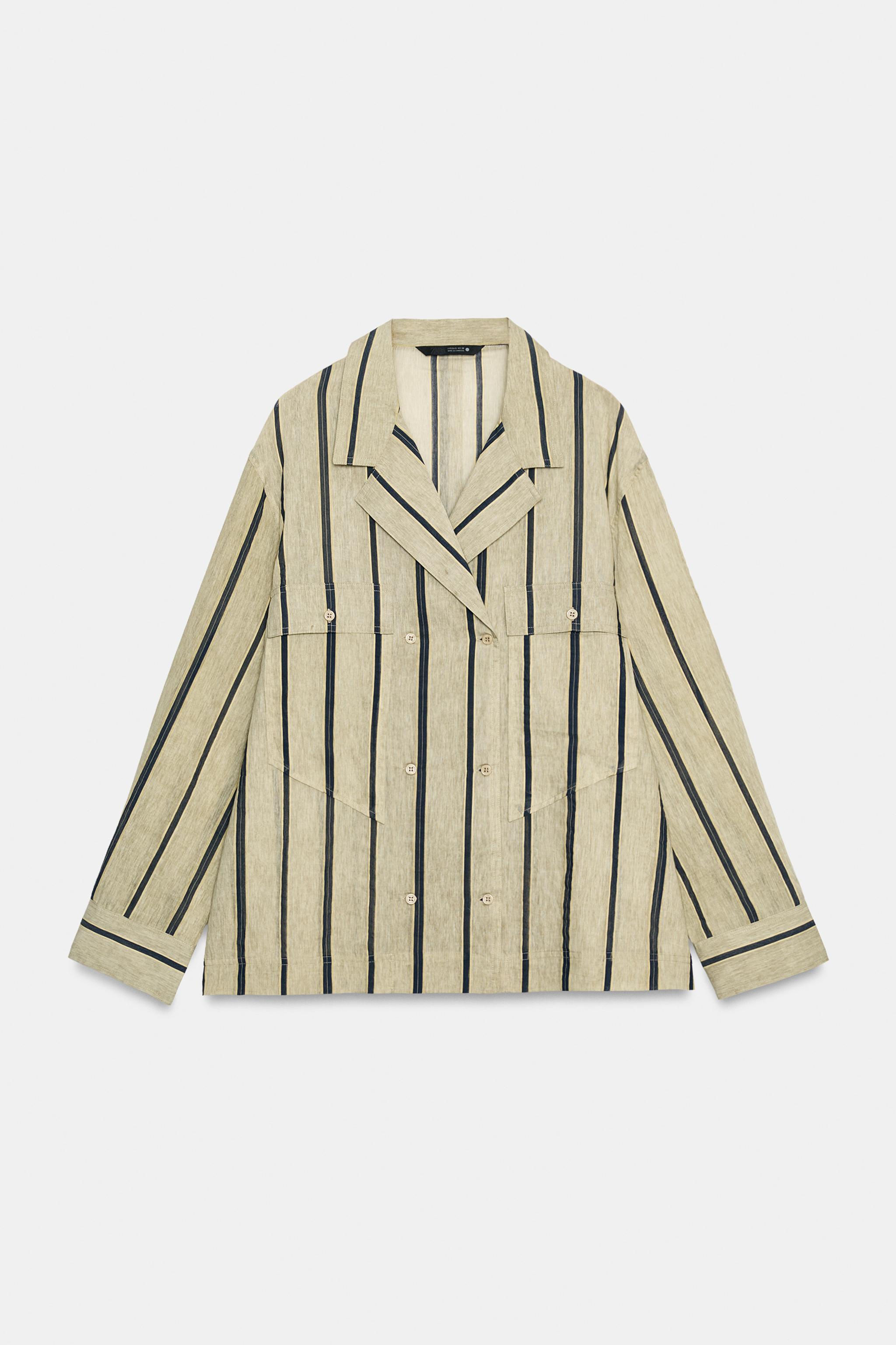 ZW COLLECTION POCKET CROSSOVER SHIRT