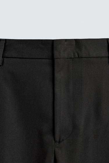 PANTALON COUPE ÉVASÉE - Noir de Zara - Image 9
