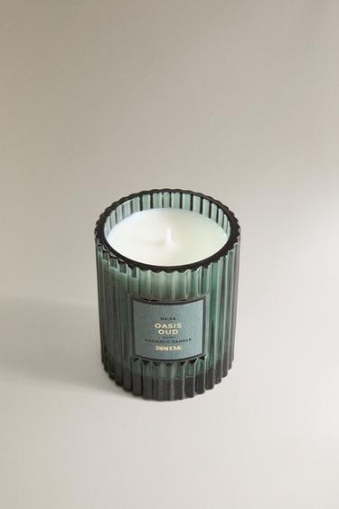 (175 G) BOUGIE PARFUMÉE OASIS OUD - Bleu de Zara - Image 1