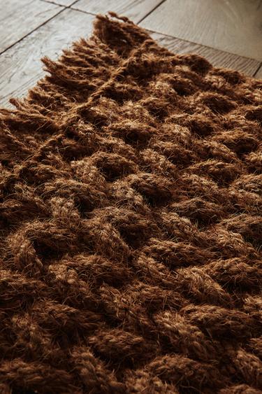 Zara RECTANGULAR COCONUT DOORMAT - Light beige