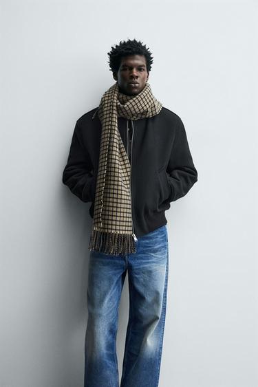 CHECK SCARF WITH FRINGING - various by Zara - Image 0