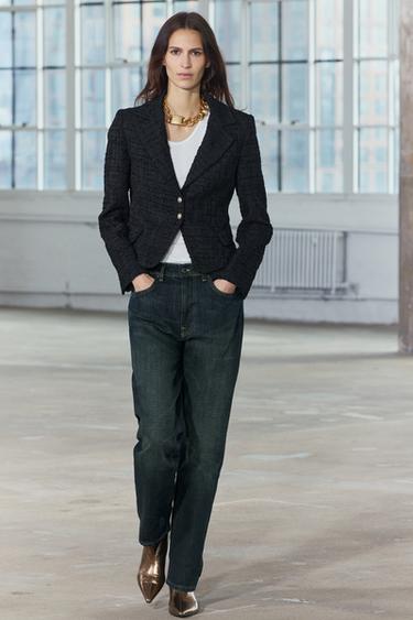 TEXTURED BUTTON BLAZER ZW COLLECTION - Black by Zara - Image 0