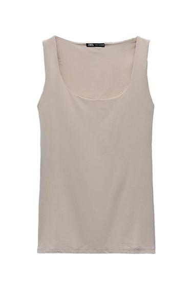 POLYAMIDE TOP WITH WIDE STRAPS