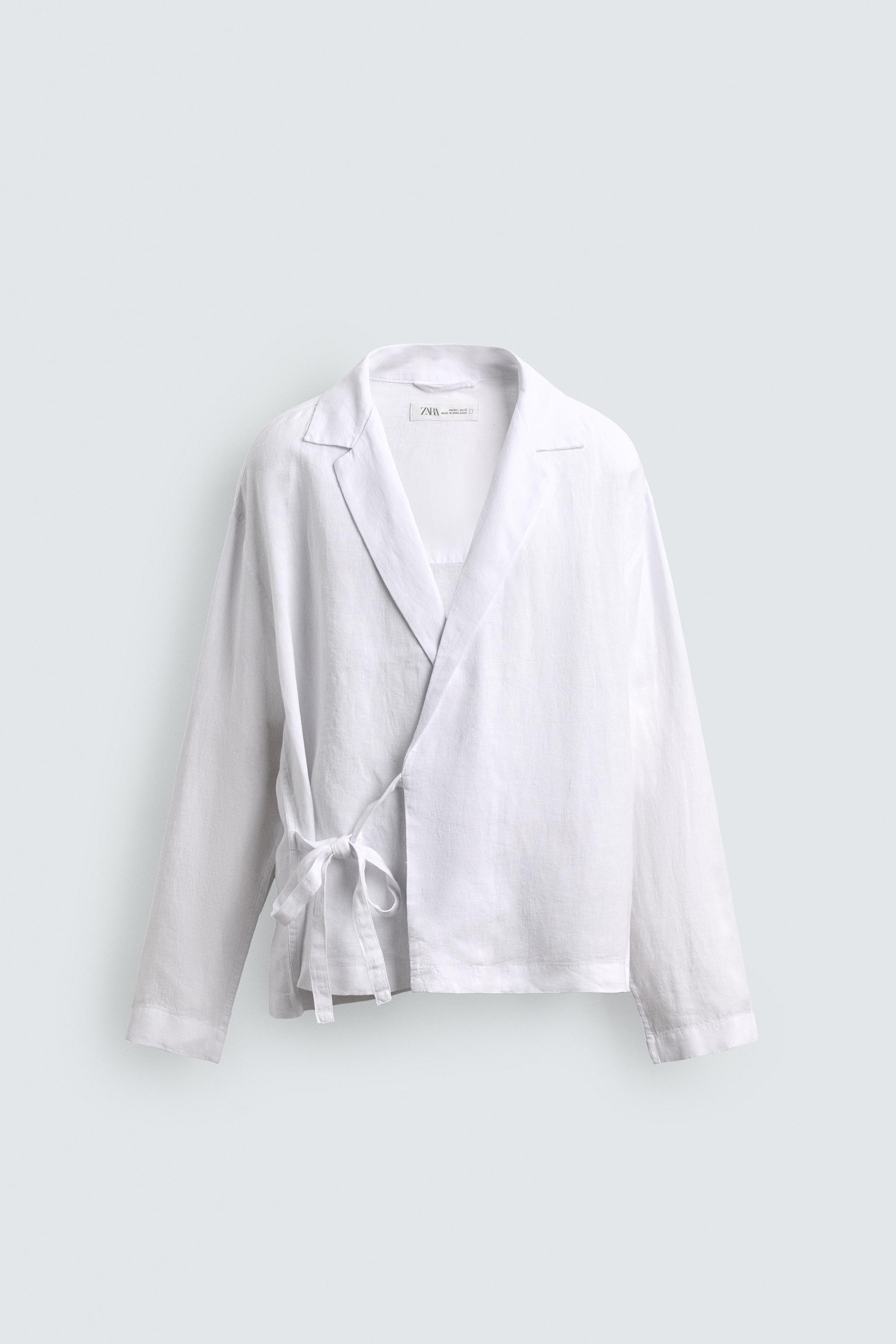 100% LINEN TIE SHIRT