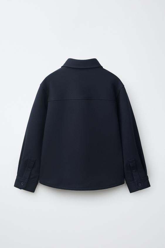 SURCHEMISE CONFORT À POCHE - Bleu marine de Zara - Image 1