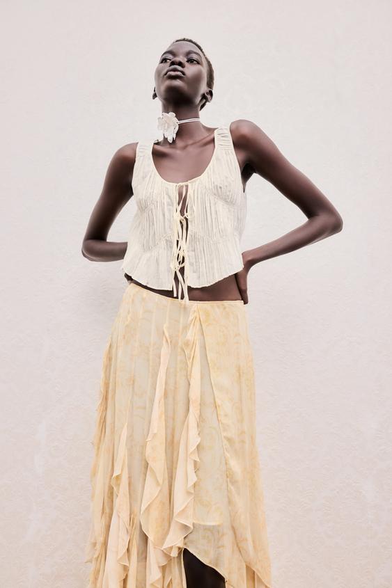 レディーススカート フリル | ZARA 日本 