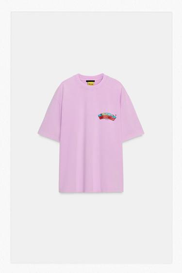 Zara DON CLEMENTE® PRINT T-SHIRT - Light mauve