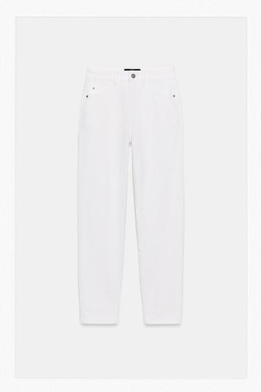 JEANS Z.01 MOM FIT მაღალწელიანი - Zara-ს White
