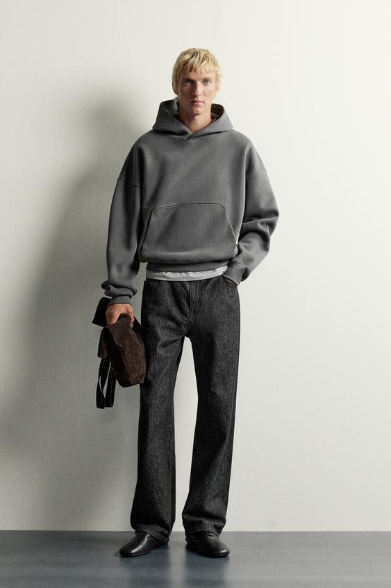 COMPACT BOXY FIT HOODIE - Blue green by Zara - Image 0