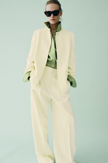 ZW COLLECTION STRAIGHT BLAZER - Yellow by Zara - Image 0