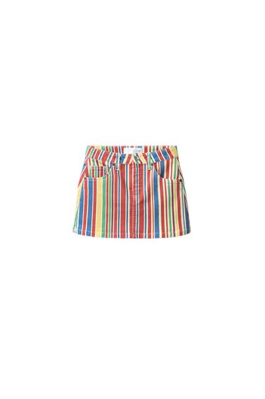 Zara STRIPED SKIRT - striped