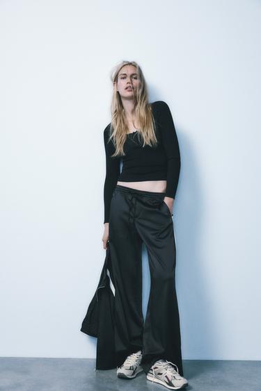 КОМБИНИРОВАННЫЕ БЕГОВЫЕ КРОССОВКИ — СЕРЫЙ от Zara — изображение 0