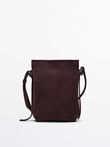 Zara Split suede leather mini crossbody bag - various