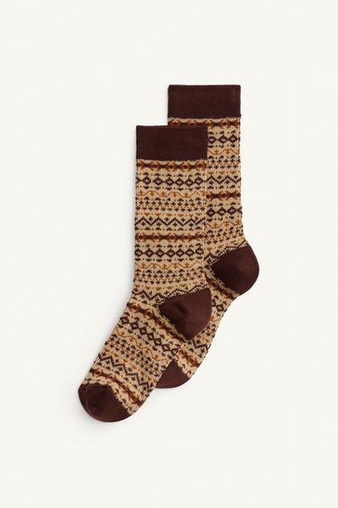 GRECA PRINT SOCKS LIMITED EDITION - Multicoloured by Zara