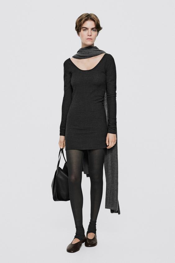 Top largo entallado mezcla lana - LIMITED EDITION - Negro de Zara - Imagen 0