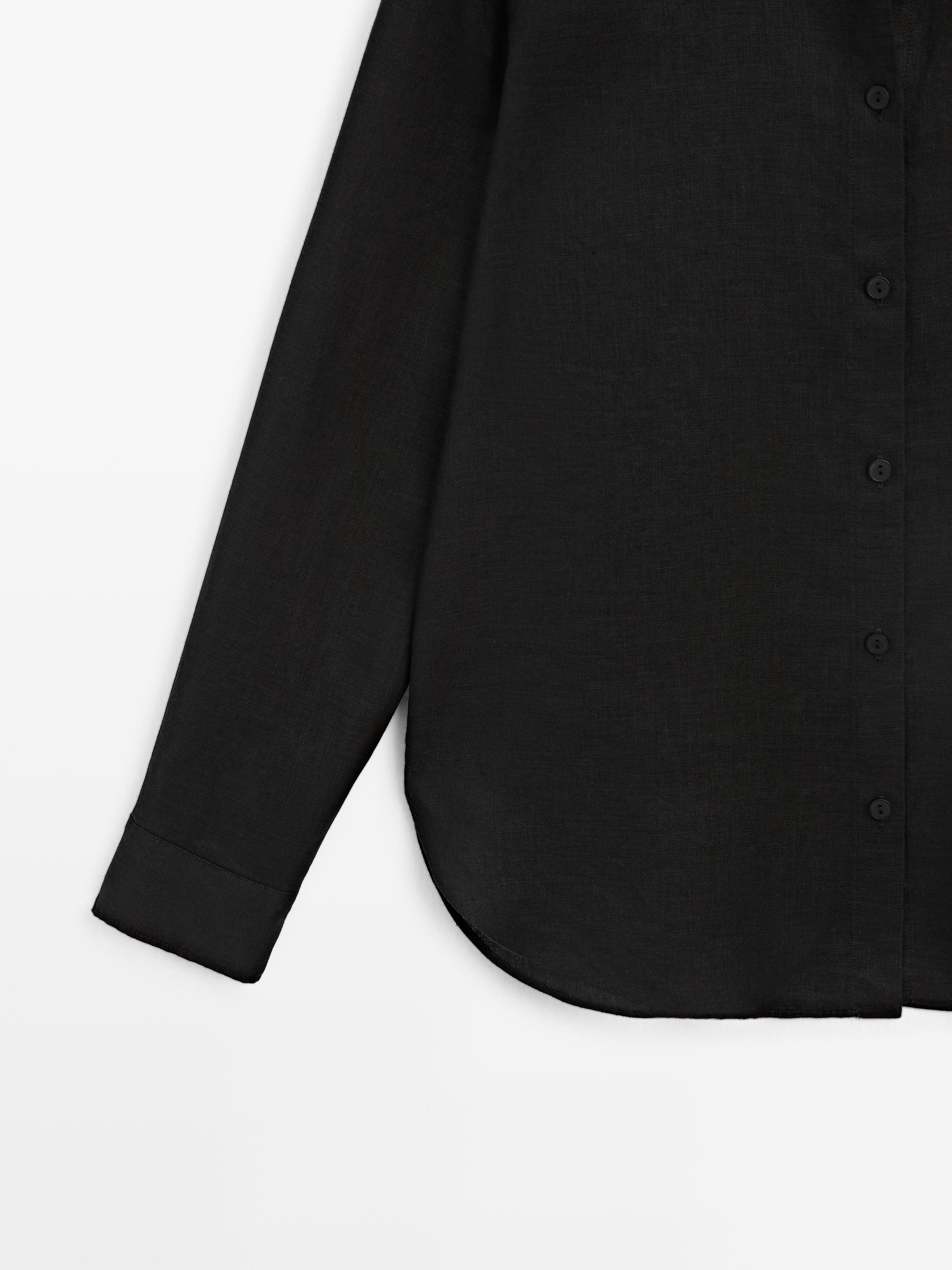 Flowing 100% linen shirt