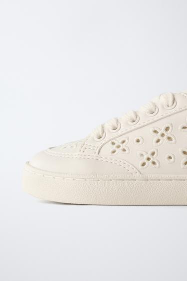 TENNIS OU BASKET AJOURÉS - Blanc de Zara - Image 3