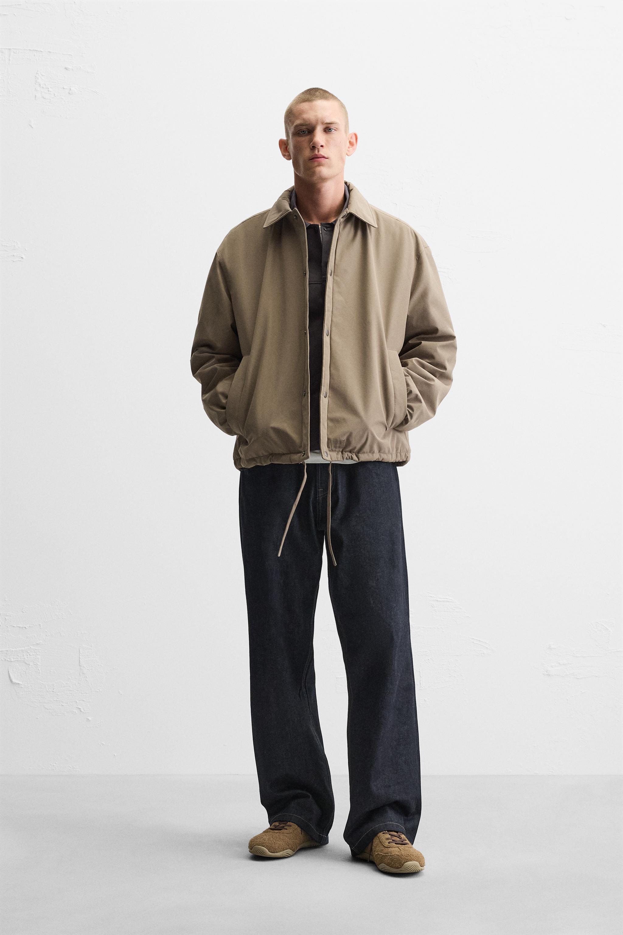 Zara wind jacket men's sale