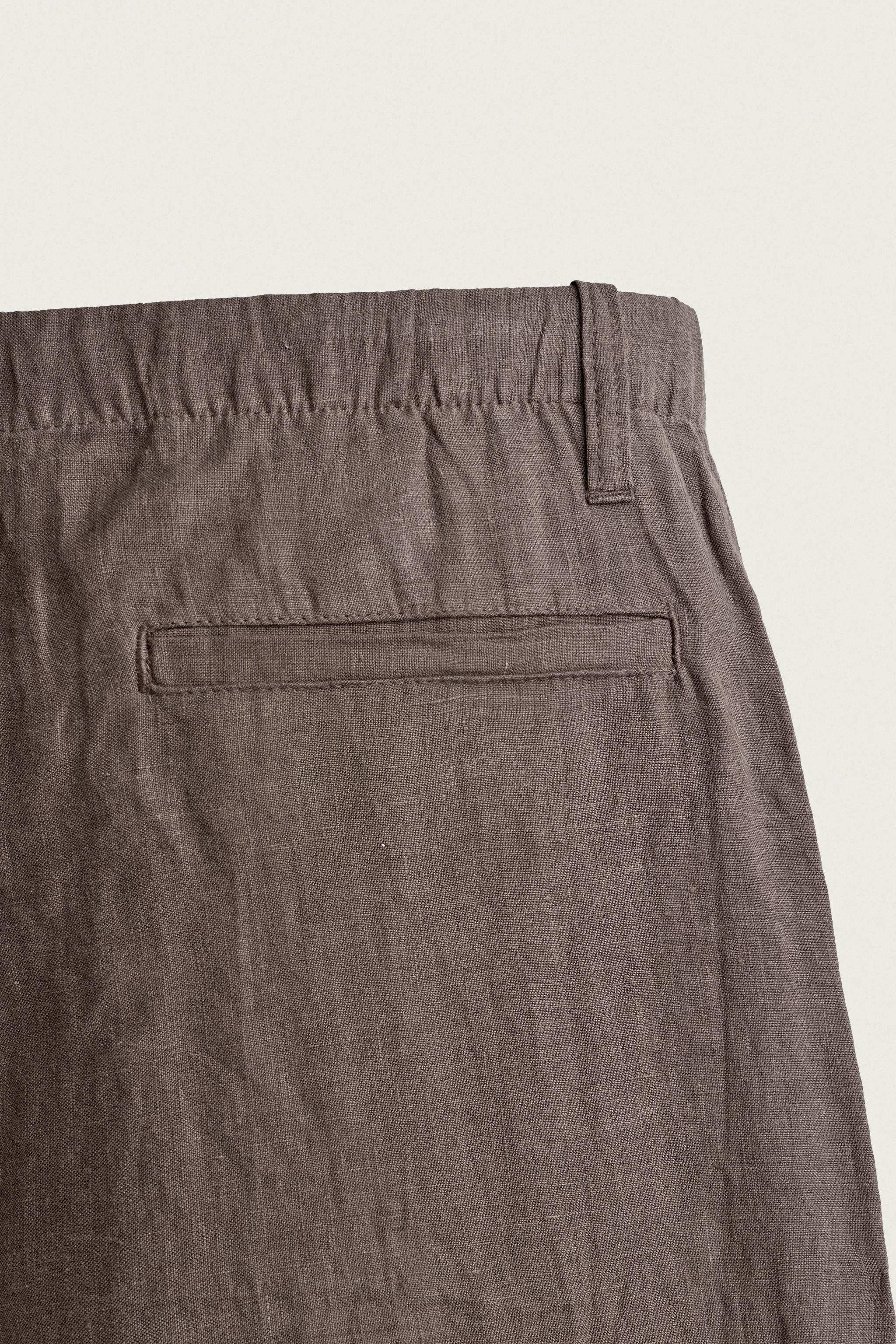 100% LINEN RELAXED FIT PANTS